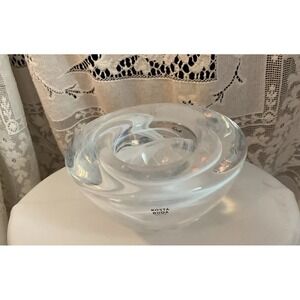 Kosta Boda Votive Candle Holder -‎ Swedish White Crystal
